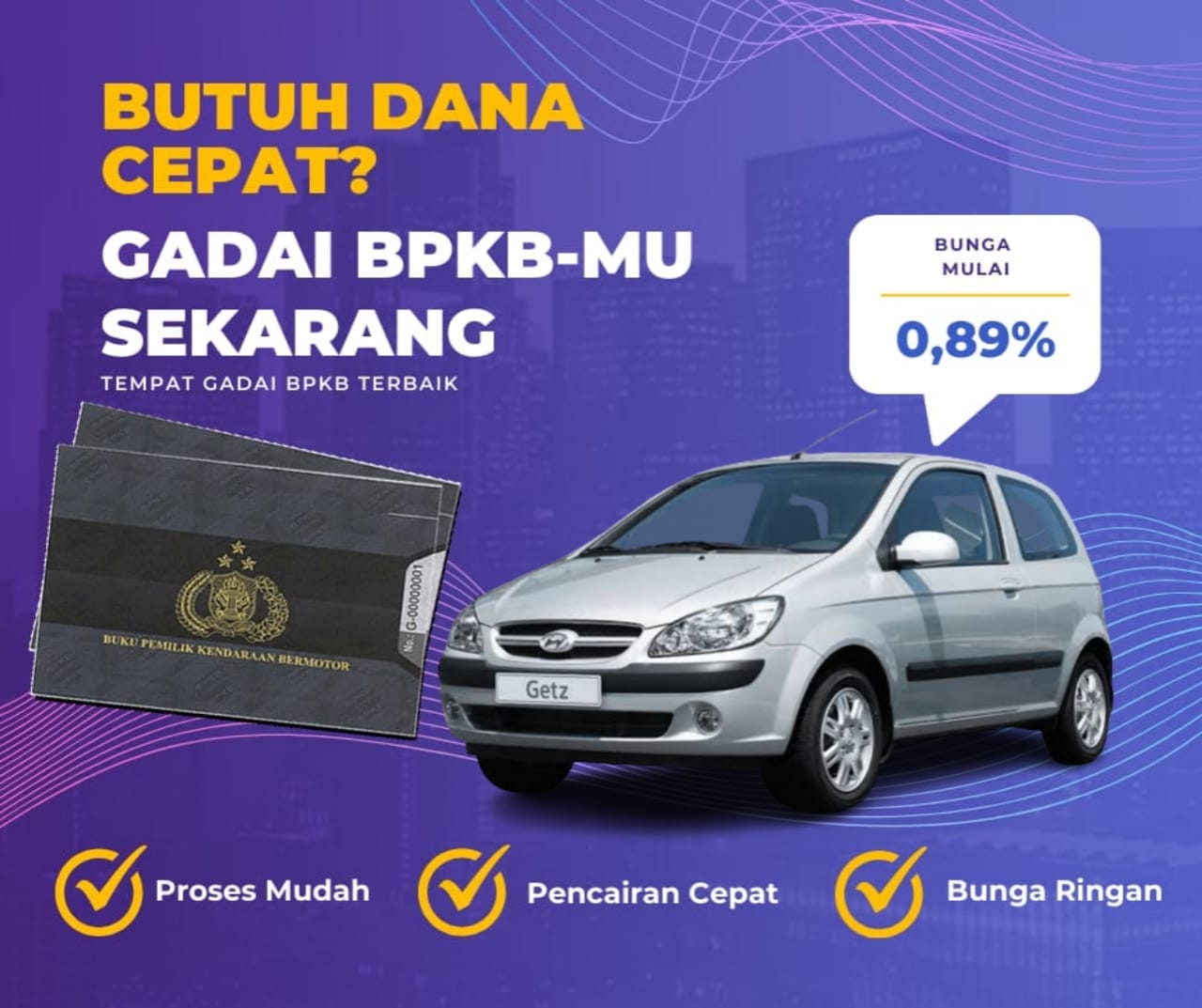 Pinjaman Dana Jaminan Bpkb Mobil Hyundai Getz Dapat Pinjaman Berapa? Seperti Ini Simulasinya
